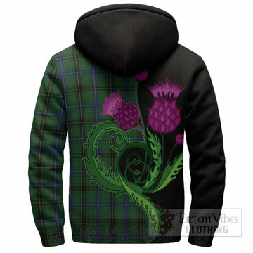 MacKendrick (McKendrick) Tartan Sherpa Hoodie Traditional Scottish Thistle