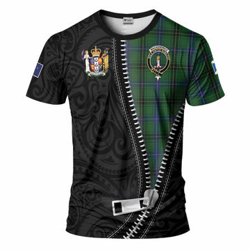 MacKendrick (McKendrick) Tartan T-Shirt New Zealand Pattern Unique Zipper Stylized