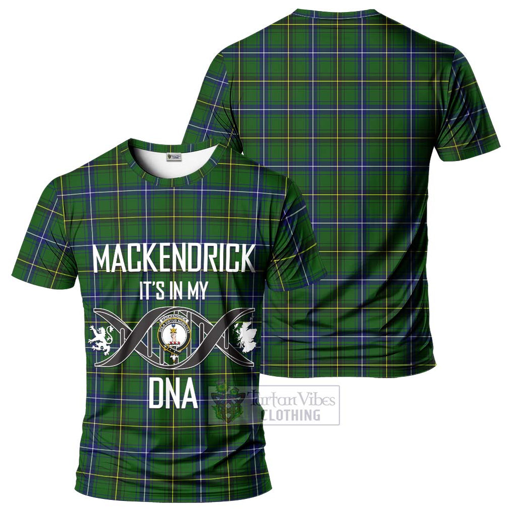 MacKendrick Modern Tartan T-Shirt with Family Crest DNA In Me Style - Tartan Vibes Clothing