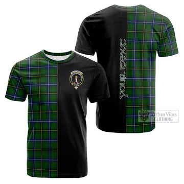 MacKendrick Modern Tartan Cotton T-shirt with Family Crest and Half Of Me Style