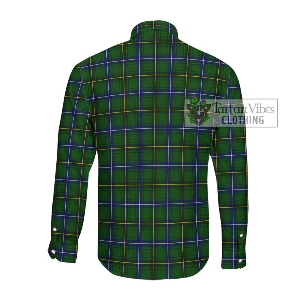 MacKendrick Modern Tartan Long Sleeve Button Shirt with Family Crest DNA In Me Style - Tartanvibesclothing Shop