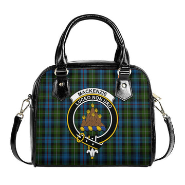 MacKenzie Tartan Shoulder Handbags with Family Crest