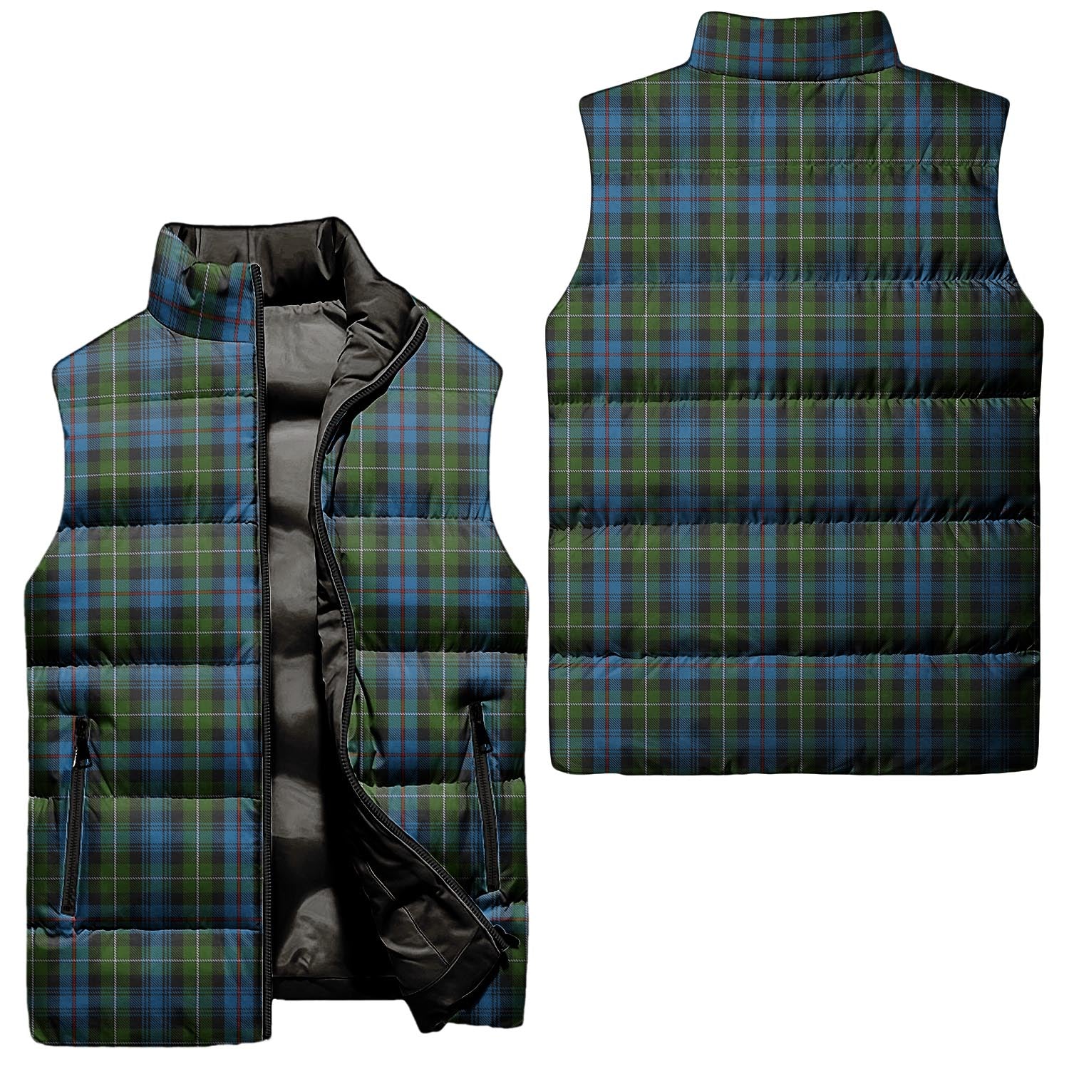MacKenzie Tartan Sleeveless Puffer Jacket Unisex - Tartanvibesclothing
