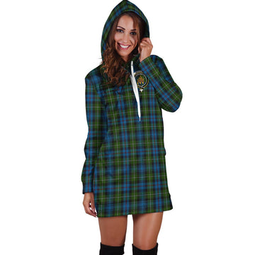 Mackenzie (Mckenzie) Tartan Hoodie Dress with Family Crest