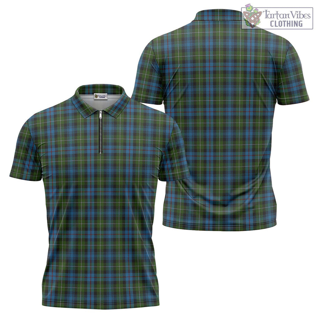 Tartan Vibes Clothing MacKenzie Tartan Zipper Polo Shirt