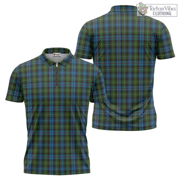 Mackenzie (Mckenzie) Tartan Zipper Polo Shirt