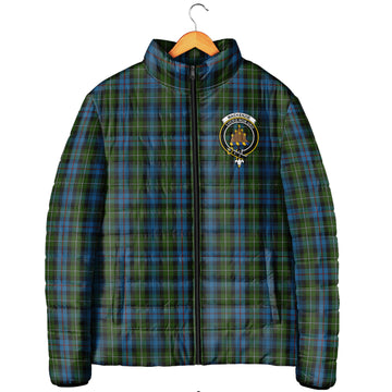 Mackenzie (Mckenzie) Tartan Padded Jacket with Family Crest