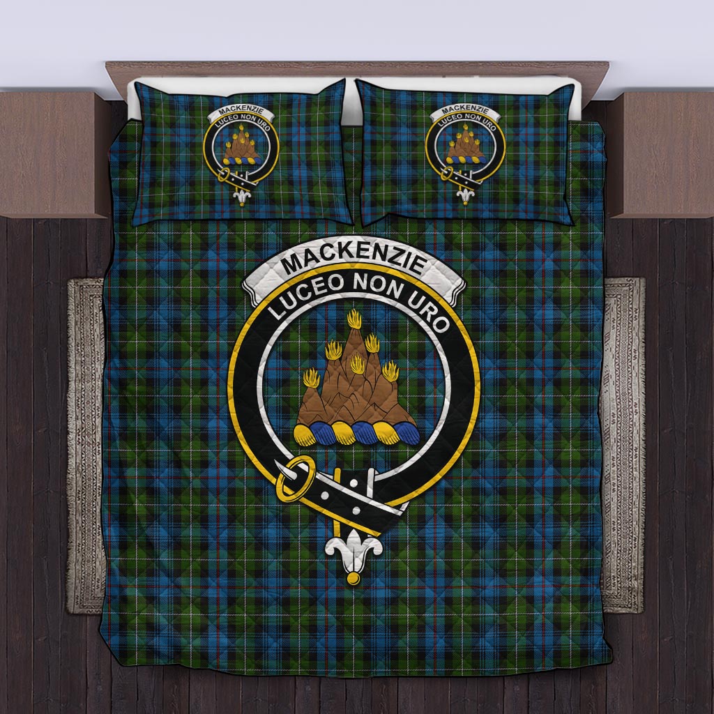 Mackenzie (Mckenzie) Tartan Quilt Bed Set with Family Crest Twin - Tartan Vibes Clothing