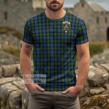 Mackenzie (Mckenzie) Tartan Cotton T-Shirt with Family Crest Men's Shirt - Tartanvibesclothing Shop
