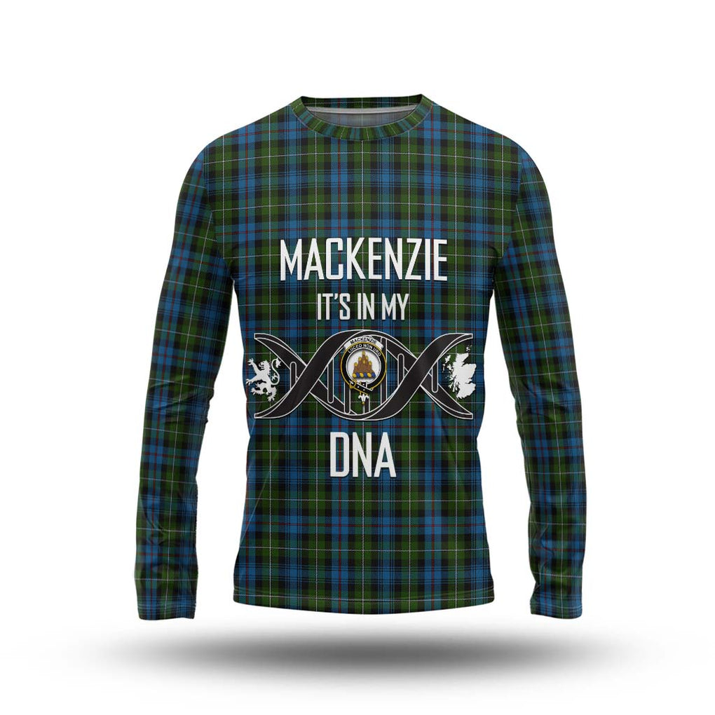 Mackenzie (Mckenzie) Tartan Long Sleeve T-Shirt with Family Crest DNA In Me Style Unisex - Tartanvibesclothing Shop