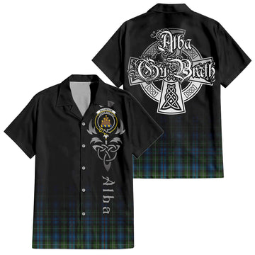 Mackenzie (Mckenzie) Tartan Hawaiian Shirt Shirt Featuring Alba Gu Brath Family Crest Celtic Inspired