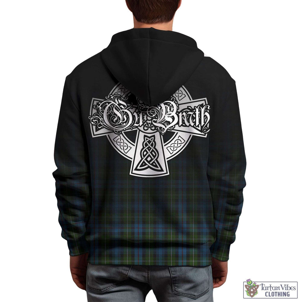 Tartan Vibes Clothing MacKenzie Tartan Hoodie Featuring Alba Gu Brath Family Crest Celtic Inspired