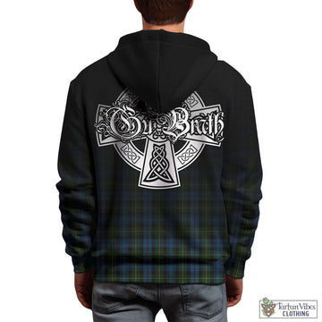 Tartan Vibes Clothing MacKenzie Tartan Hoodie Featuring Alba Gu Brath Family Crest Celtic Inspired