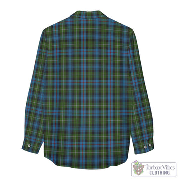 Tartan Vibes Clothing MacKenzie Tartan Womens Casual Shirt with Family Crest