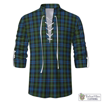 MacKenzie Tartan Men's Scottish Traditional Jacobite Ghillie Kilt Shirt