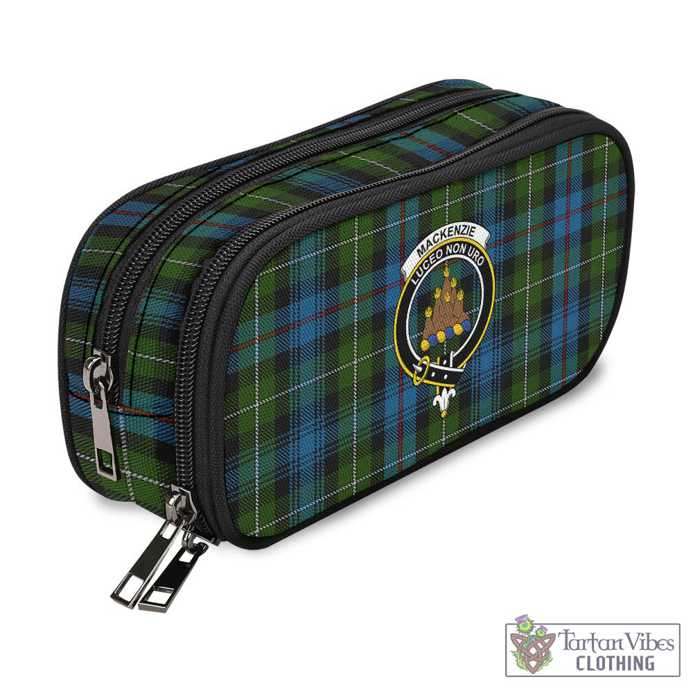 Tartan Vibes Clothing MacKenzie Tartan Pen and Pencil Case with Family Crest