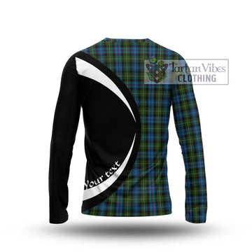 Mackenzie (Mckenzie) Tartan Long Sleeve T-Shirt with Family Crest Circle Style - Tartan Vibes Clothing