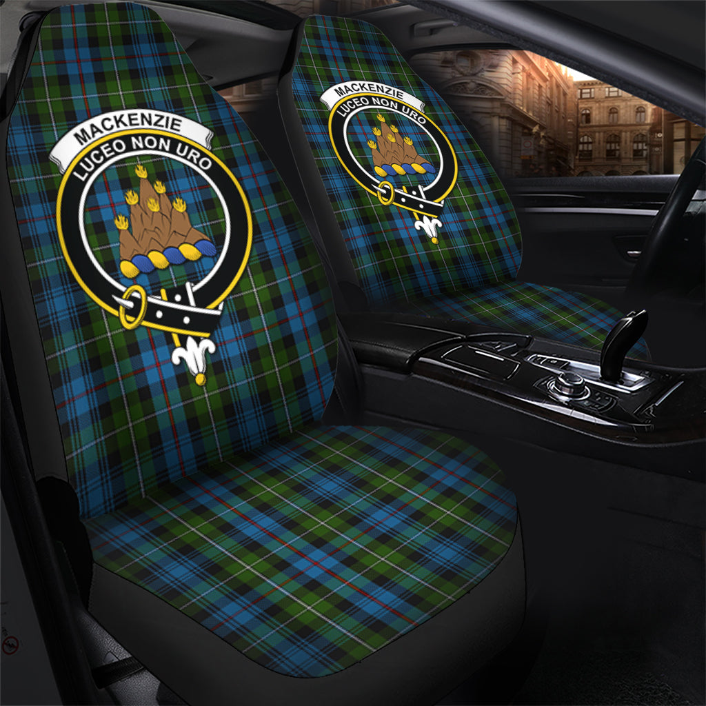 MacKenzie Tartan Car Seat Cover with Family Crest - Tartanvibesclothing