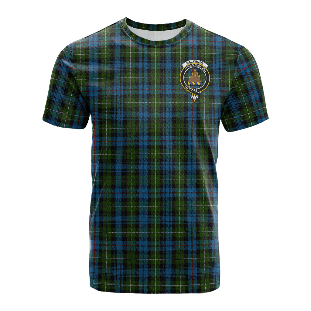 Mackenzie (Mckenzie) Tartan T-Shirt with Family Crest - Tartan Vibes Clothing