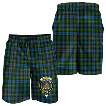 Mackenzie (Mckenzie) Tartan Mens Shorts with Family Crest
