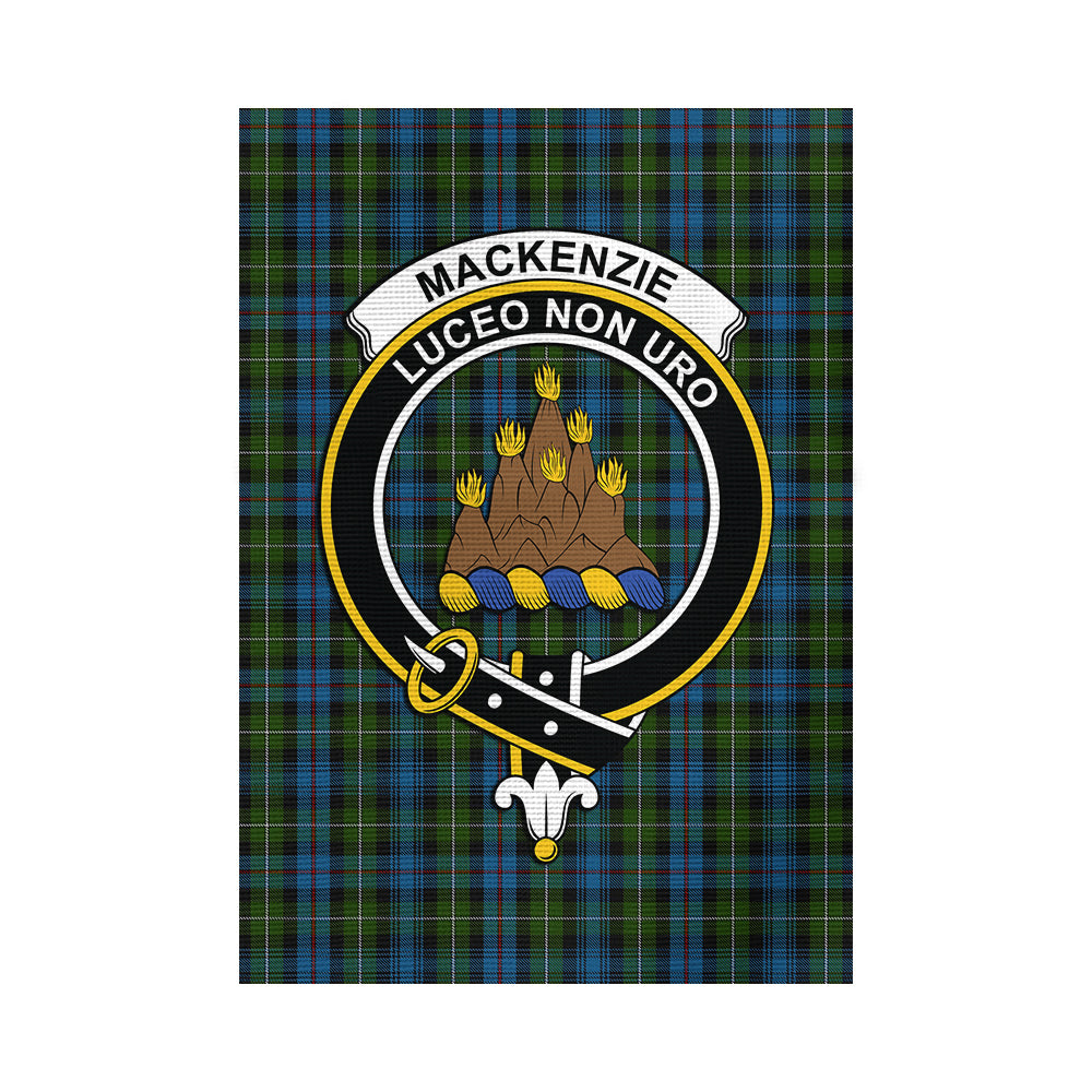 mackenzie-tartan-flag-with-family-crest