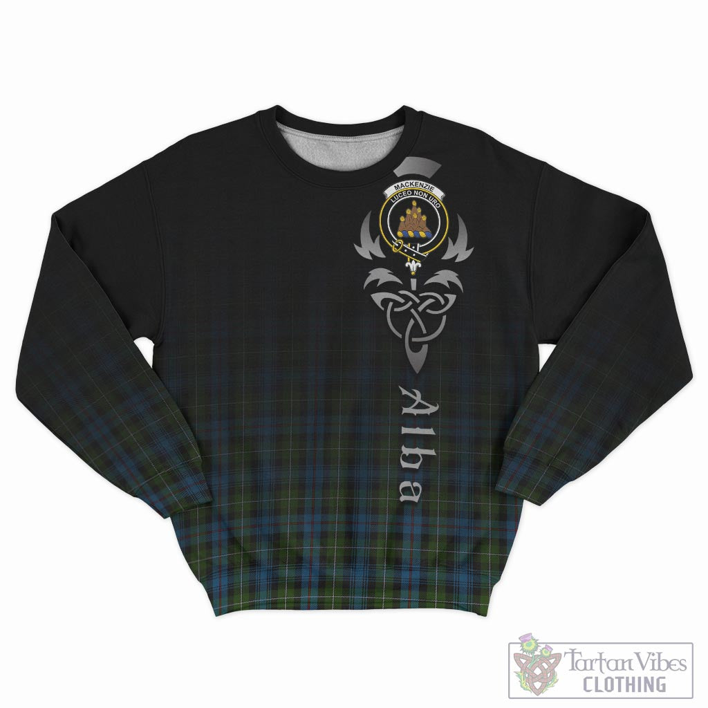 Tartan Vibes Clothing MacKenzie Tartan Sweatshirt Featuring Alba Gu Brath Family Crest Celtic Inspired