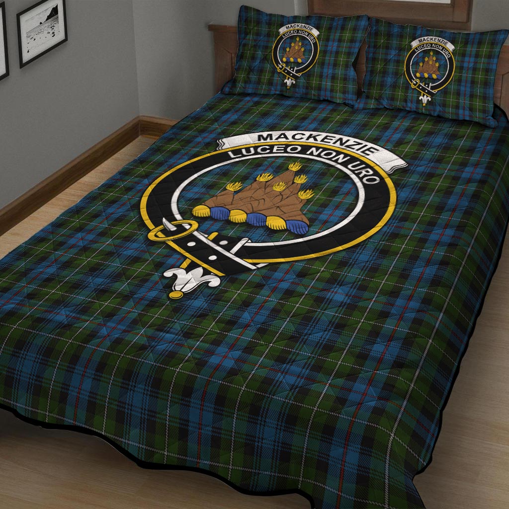 Mackenzie (Mckenzie) Tartan Quilt Bed Set with Family Crest - Tartan Vibes Clothing