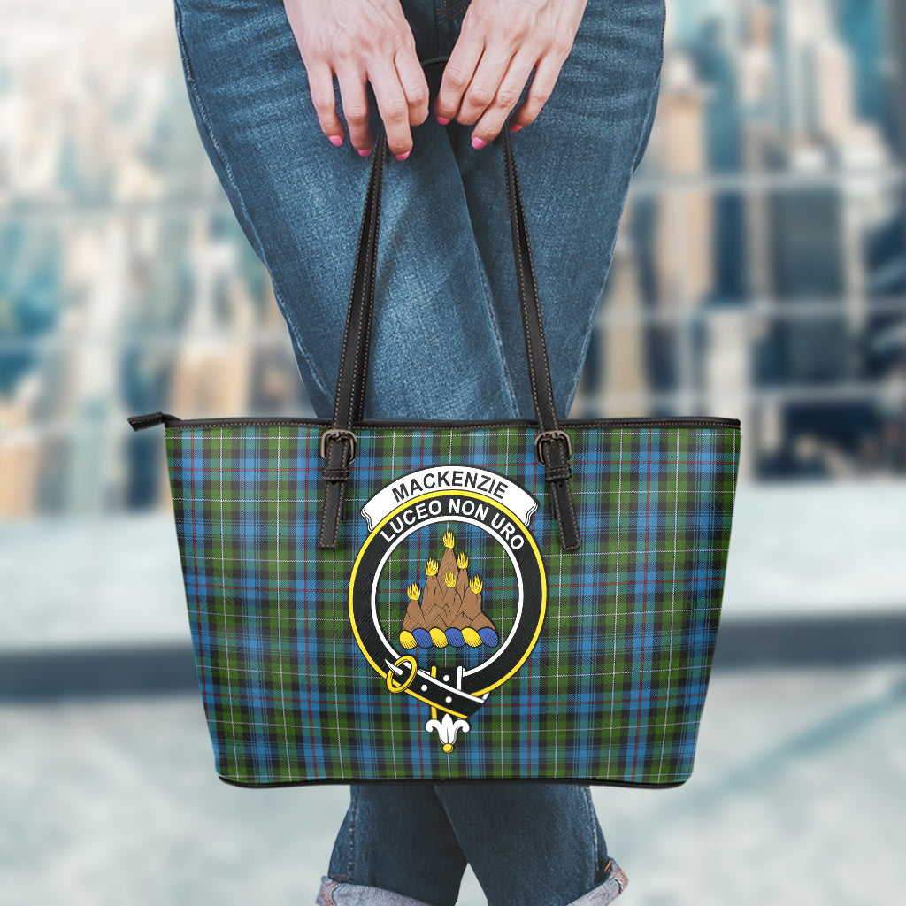 mackenzie-tartan-leather-tote-bag-with-family-crest