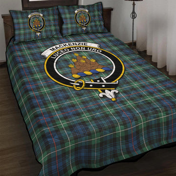 MacKenzie Ancient Tartan Quilt Bed Set with Family Crest