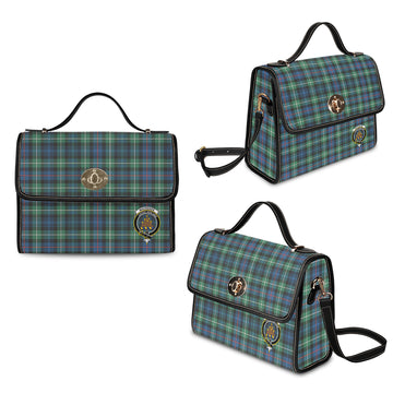 MacKenzie Ancient Tartan Waterproof Canvas Bag with Family Crest