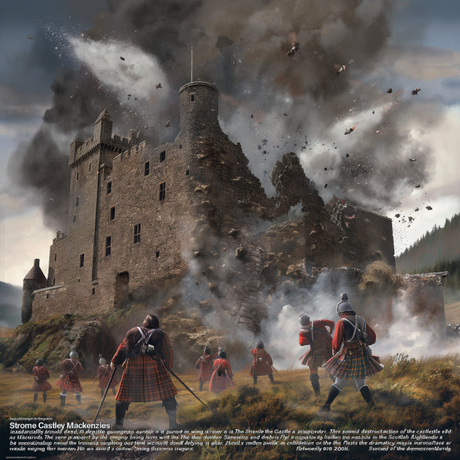 Mackenzie blew up Strome Castle with gunpowder in 1602 after the battle of moraz