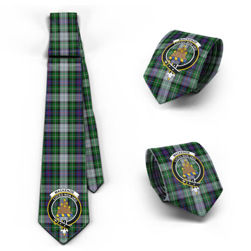 MacKenzie Dress Tartan Classic Necktie with Family Crest