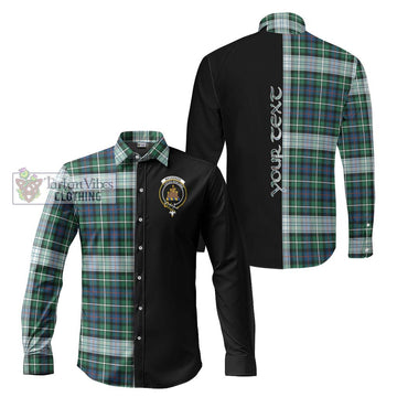 Mackenzie Dress Ancient Tartan Long Sleeve Button Shirt with Family Crest and Half Of Me Style