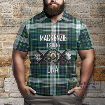 Mackenzie Dress Ancient Tartan Polo Shirt with Family Crest DNA In Me Style
