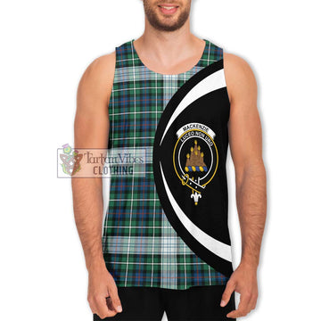 Mackenzie Dress Ancient Tartan Men's Tank Top with Family Crest Circle Style Men - Tartan Vibes Clothing