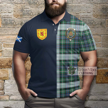 Mackenzie Dress Ancient Tartan Polo Shirt Alba with Scottish Lion Royal Arm Half Style