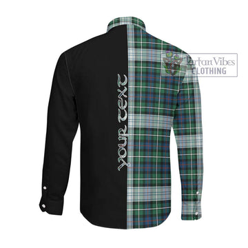 Mackenzie Dress Ancient Tartan Long Sleeve Button Shirt with Family Crest and Half Of Me Style