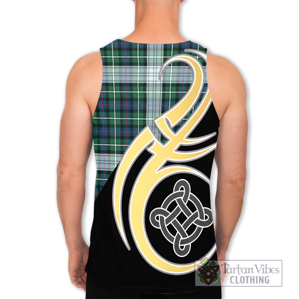Mackenzie Dress Ancient Tartan Men's Tank Top with Family Crest and Celtic Symbol Style - Tartan Vibes Clothing