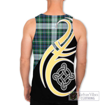 Mackenzie Dress Ancient Tartan Men's Tank Top with Family Crest and Celtic Symbol Style - Tartan Vibes Clothing