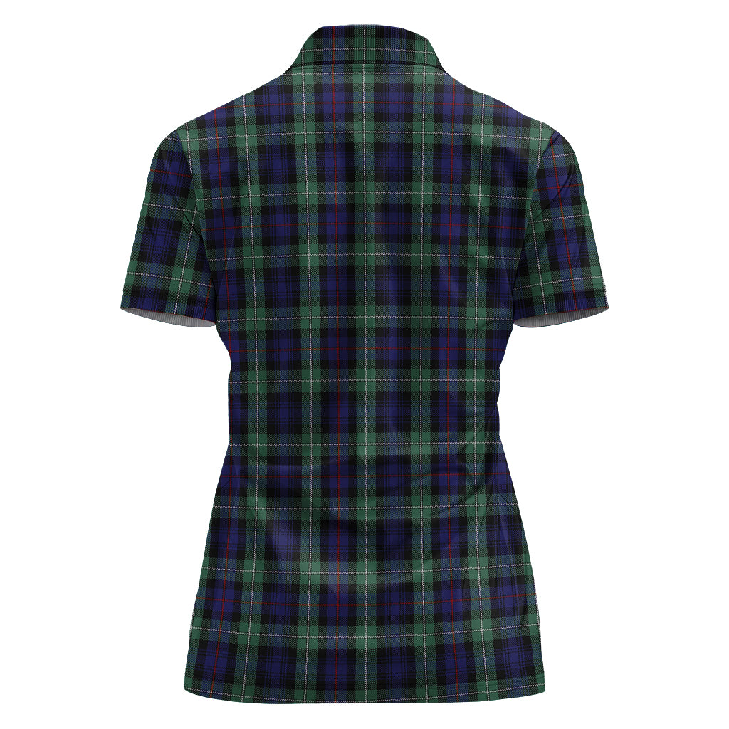 mackenzie-hunting-green-tartan-polo-shirt-with-family-crest-for-women