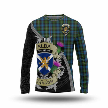 Mackenzie (Mckenzie) Tartan Family Crest Long Sleeve T-Shirt Lion Rampant Royal Thistle Shield Celtic Inspired
