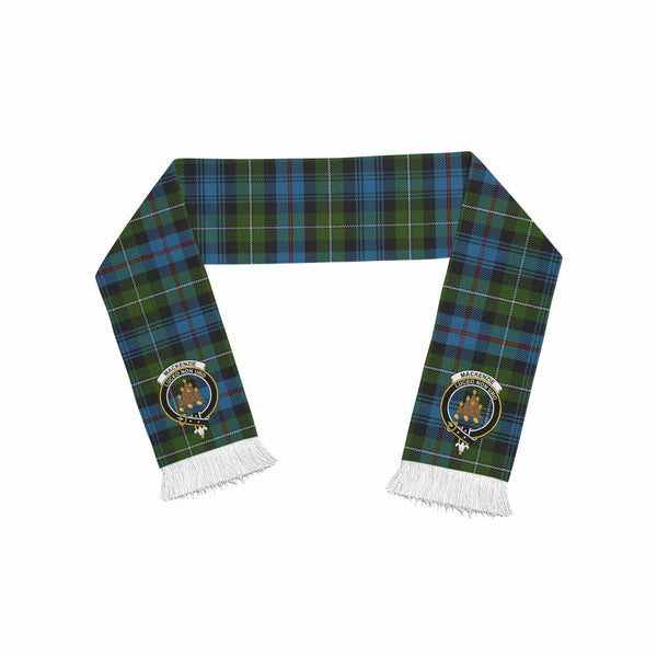 Mackenzie (Mckenzie) Tartan Ruffneck Scarf with Family Crest One Size 67.7*6.7 inches - Tartan Vibes Clothing