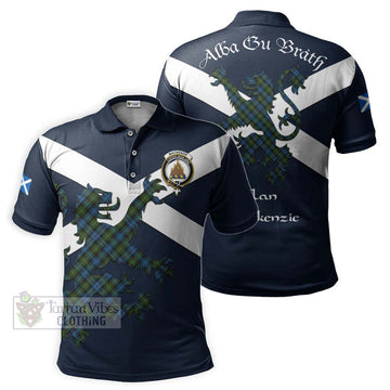 Mackenzie (Mckenzie) Tartan Lion Rampant Polo Shirt Proudly Display Your Heritage with Alba Gu Brath and Clan Name Kid - Tartan Vibes Clothing