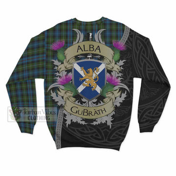 Tartan Vibes Clothing Mackenzie (Mckenzie) Tartan Family Crest Sweatshirt Lion Rampant Royal Thistle Shield Celtic Inspired