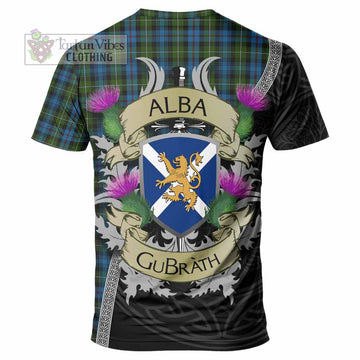 Tartan Vibes Clothing Mackenzie (Mckenzie) Tartan Family Crest T-Shirt Lion Rampant Royal Thistle Shield Celtic Inspired