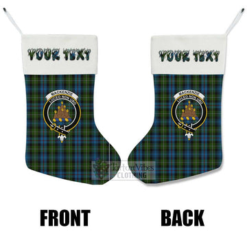 Mackenzie (Mckenzie) Tartan Family Crest Christmas Stocking with Personalized Text