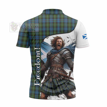 Tartan Vibes Clothing Mackenzie (Mckenzie) Crest Tartan Zipper Polo Shirt Inspired by the Freedom of Scottish Warrior