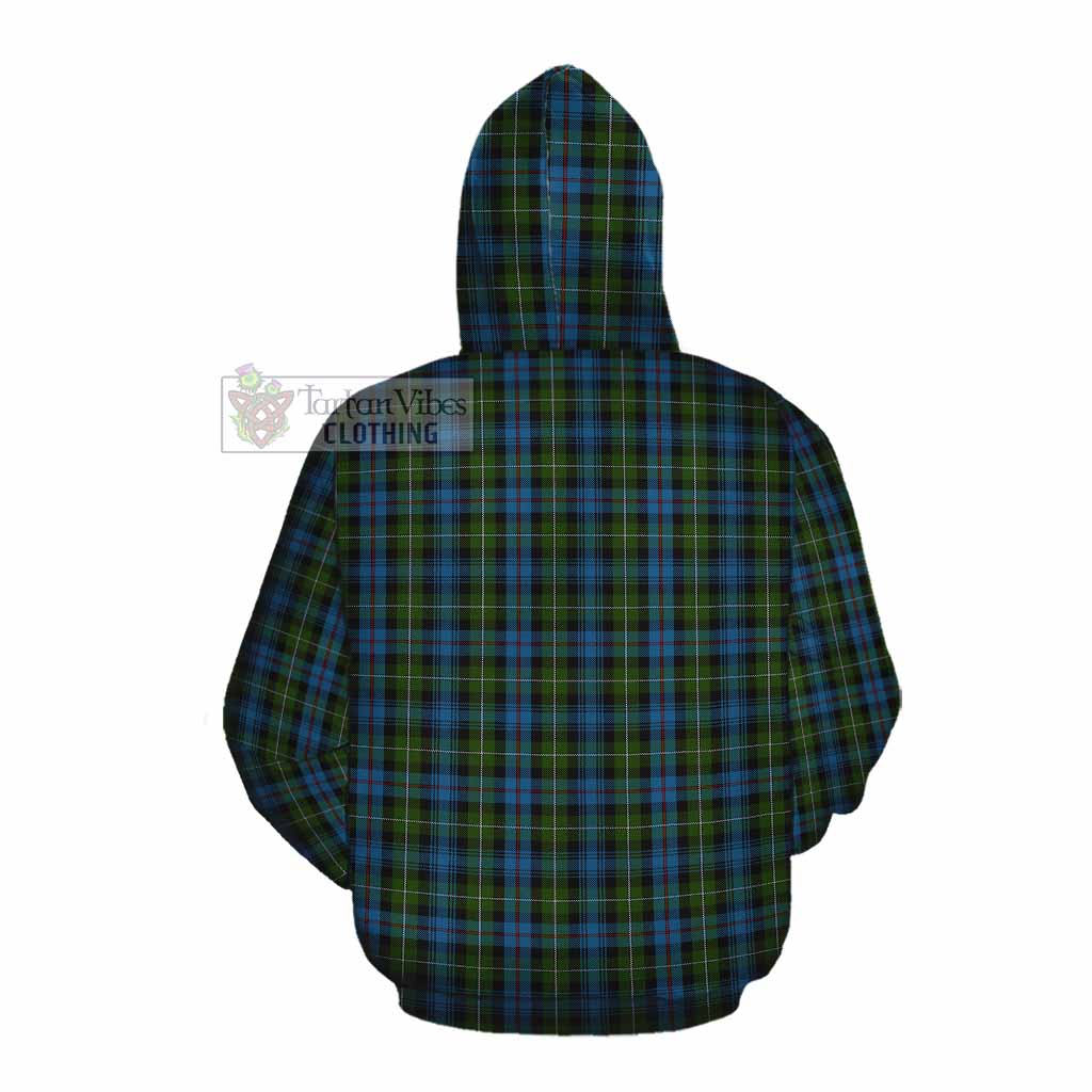 Tartan Vibes Clothing Mackenzie (Mckenzie) Tartan Cotton Hoodie with Family Crest DNA In Me Style