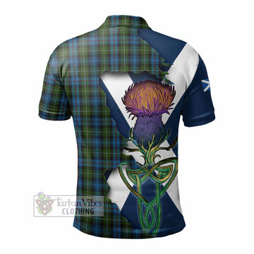 Mackenzie (Mckenzie) Tartan Family Crest Polo Shirt Scottish Thistle Celtic Inspired