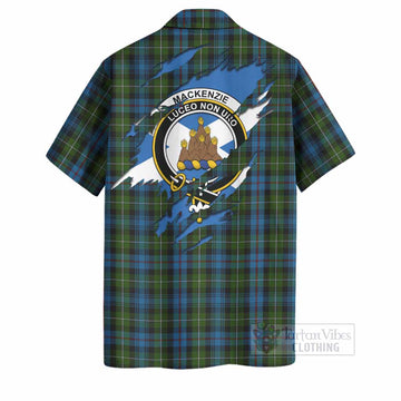 Mackenzie (Mckenzie) Clan Crest In Me Tartan Hawaiian Shirt Scotland Flag Style